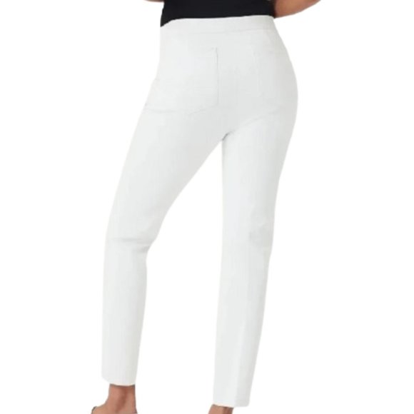 Spanx Silver Linings On-the-Go White Ankle Slim Straight Pant Women's 20372R XS - Picture 2 of 8